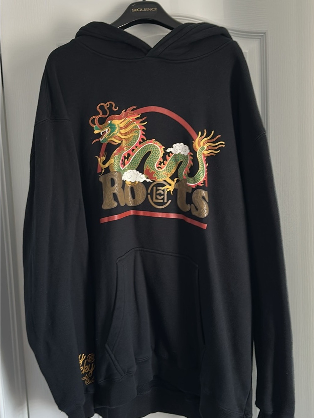 Black Dragon Graphic Hoodie Sweater by Roots